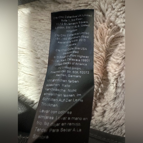 City Chic Grey Zipper V Neck Blouse - Picture 8 of 10